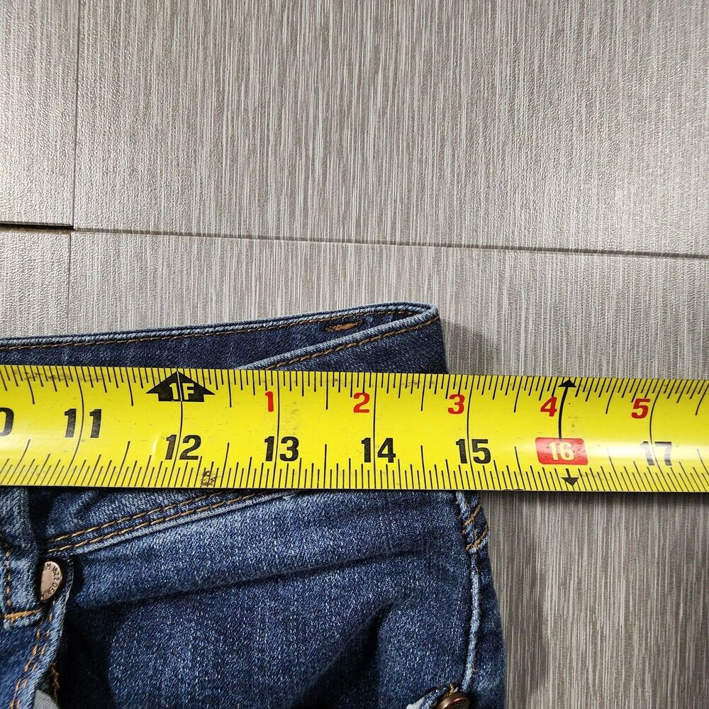 1822 Denim Jeans Womens 6 Adrianna Blue Skinny Dark Wash - Picture 7 of 9